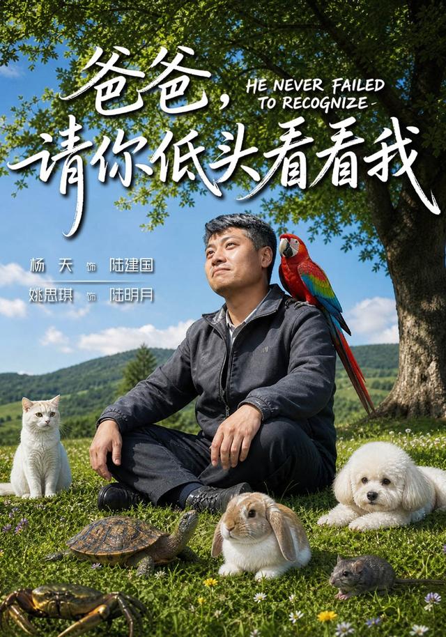 爸爸，请你低头看看我海报